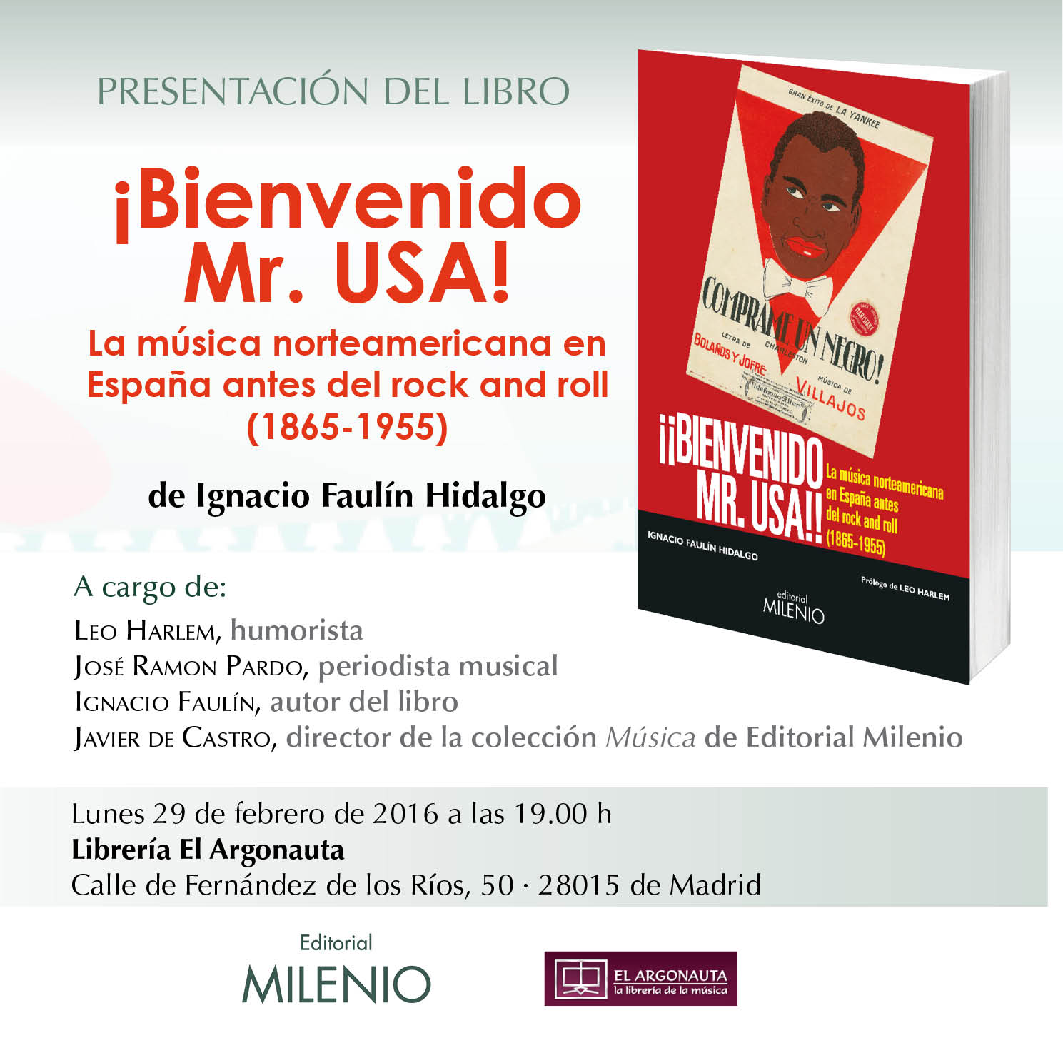 Presentación del libro "¡Bienvenido Mr. USA!", de Ignacio Faulín