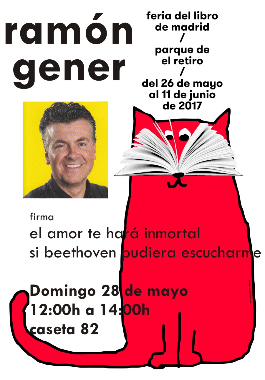 Domingo 28, firma de Ramón Gener en la Caseta 82