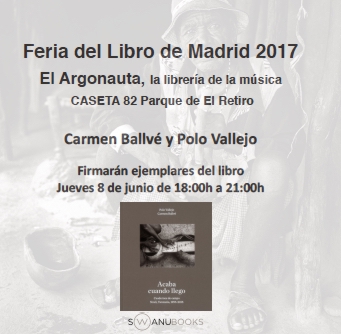 Jueves, 8 de junio, firma de Carmen Ballvé y Polo Vallejo en la caseta 82