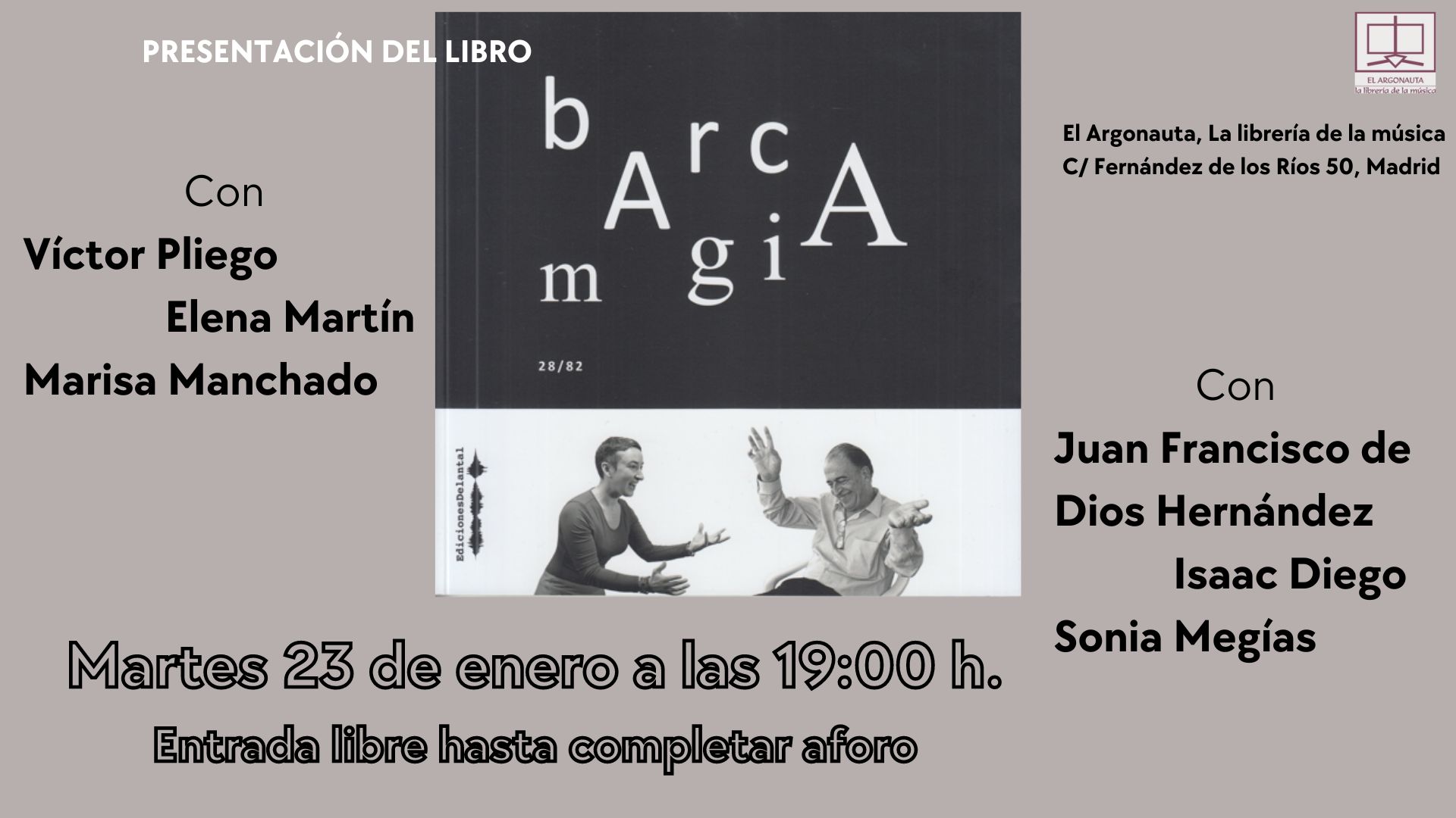 Presentación del libro catálogo 'barca magia'