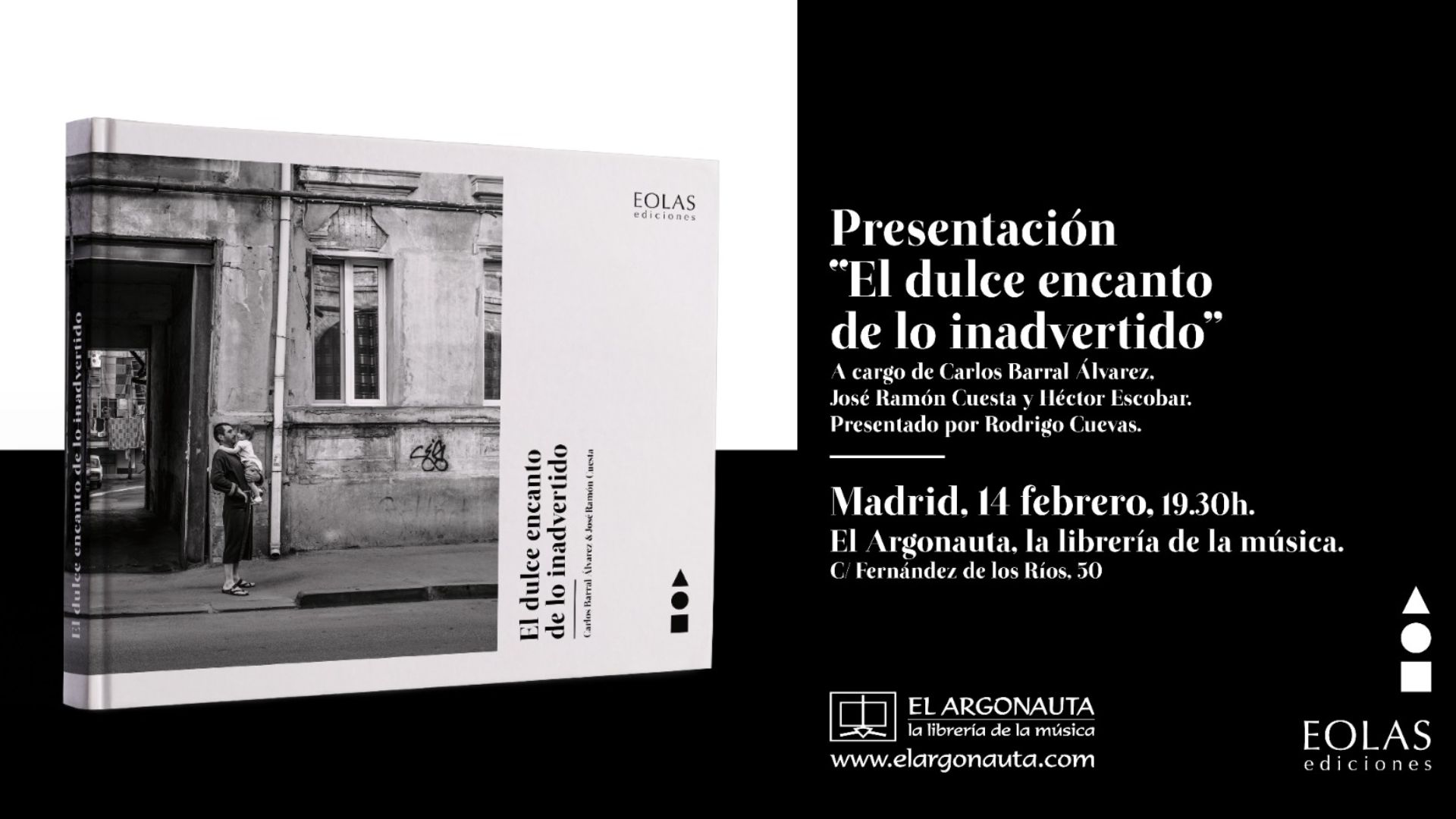 Presentación del libro 'El dulce encanto de lo inadvertido'