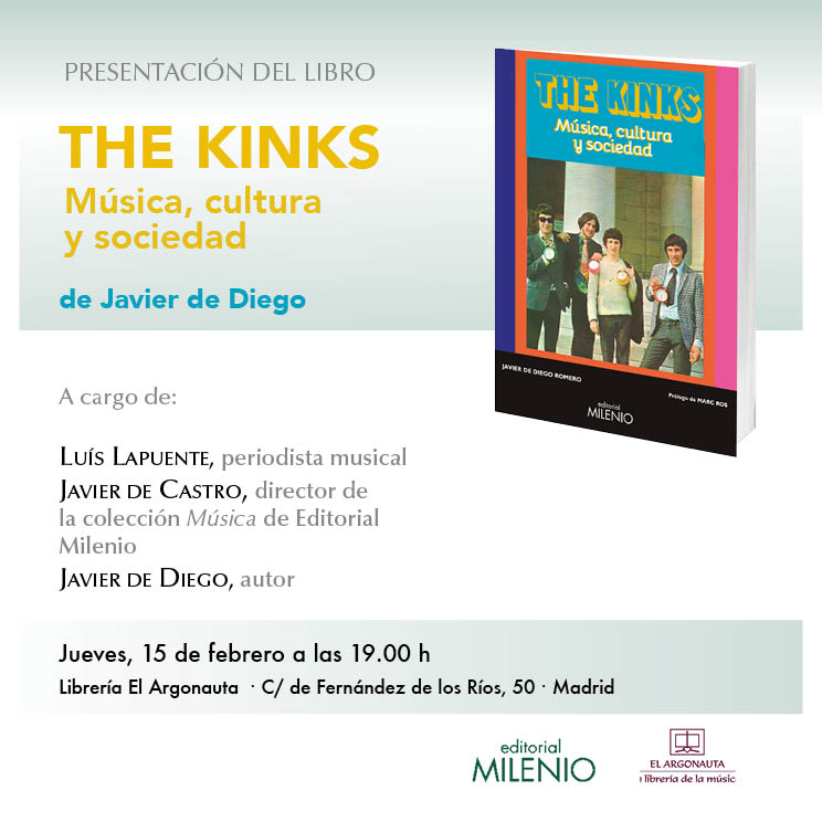 Presentación de "Kinks. Música, cultura y sociedad", de Javier de Diego