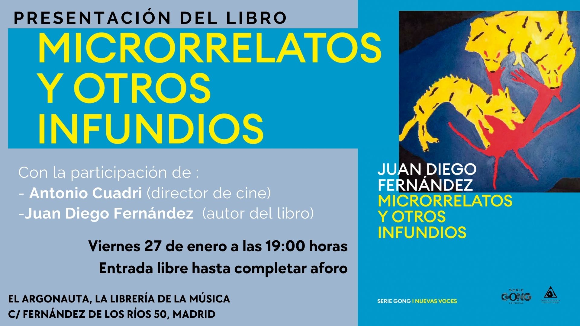 Presentación del libro 'Microrrelatos y otros infundios' de Juan Diego Fernández