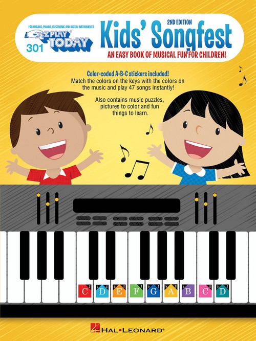 Kid's Songfest, 2nd Edition: E-Z Play Today Volume 301, for Piano or Keyboard