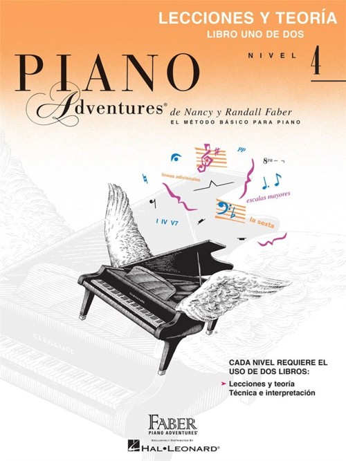 Piano Adventures, nivel 4: lecciones y teoría, libro uno de dos. 9781616776749
