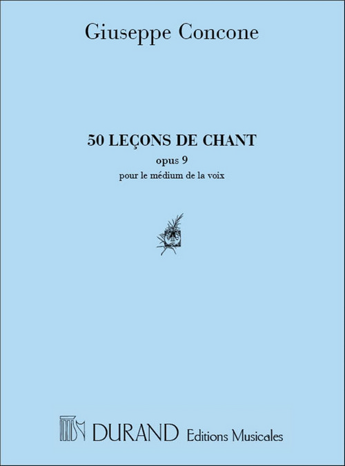 50 Leçons, Op. 9, pour le medium de la voix, chant et piano