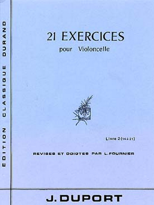 21 Exercices  pour violoncelle, livre 2 (14 à 21). 9790044005857