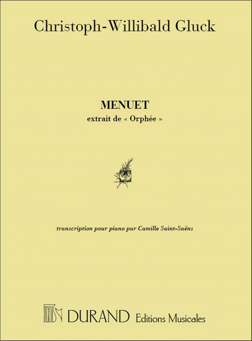 Menuet d'Orphée, transcription pour piano par Camille Saint-Saëns