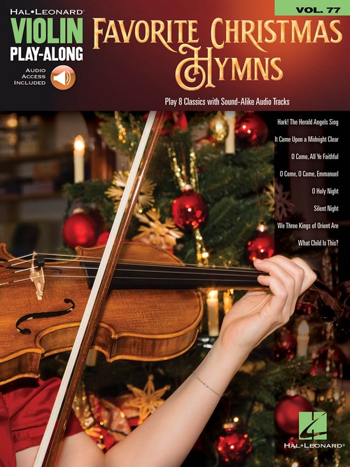Favorite Christmas Hymns: Violin Play-Along Volume 77
