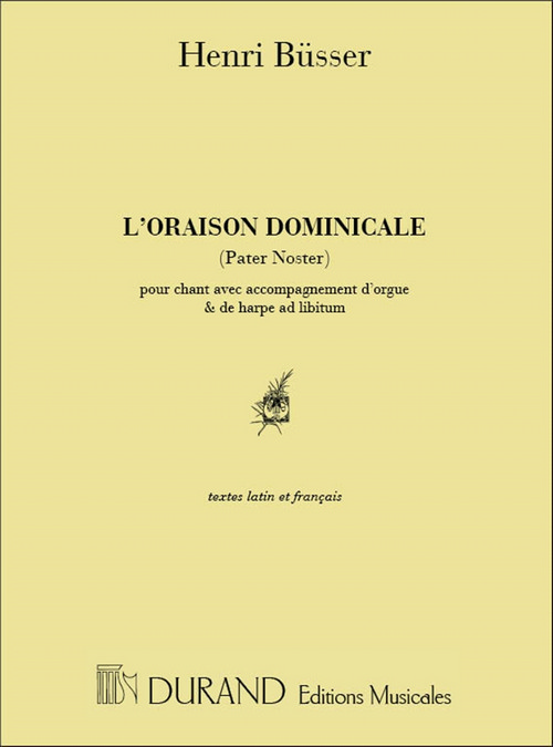 Oraison dominicale, pour chant et piano