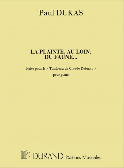 Plainte au loin, piano