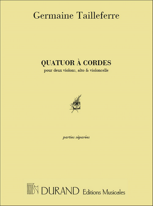 Quatuor à cordes, parties