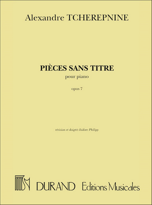 Pièces sans titre, Opus 7, pour piano