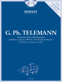 Sonata in d-moll, TWV 41:D4, Essercizii musici, for Alto Recorder