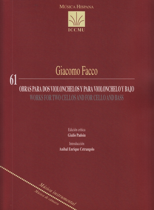 Obras para dos violonchelos y para violonchelo y bajo = Works for Two Cellos and for Cello and Bass. 9790801276193