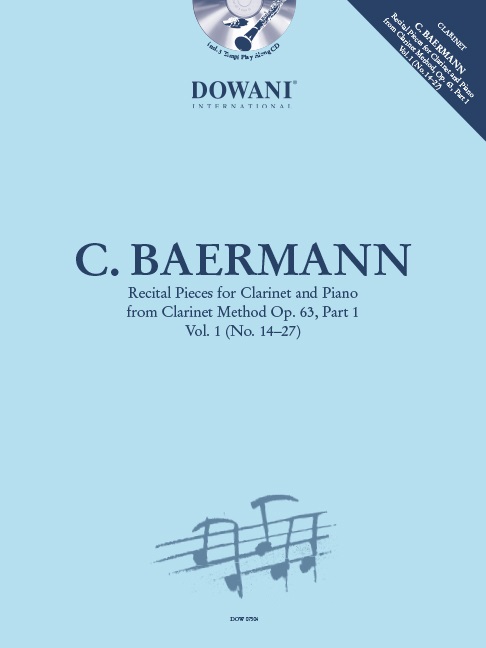 Study for Clarinet in Bb and Piano Op. 63, Part 1: No. 14-27. 9789043147521