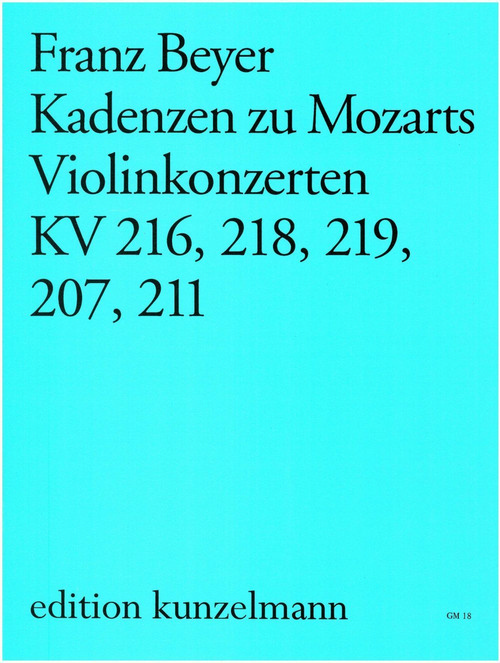 Kadenzen zu Mozarts Violinkonzerten