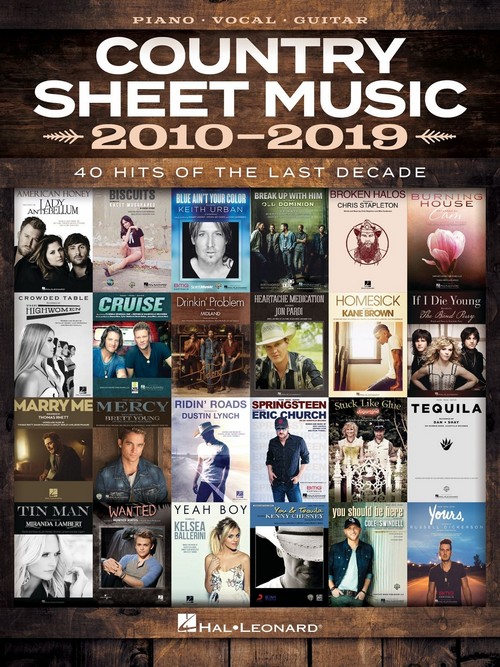 Country Sheet Music 2010-2019, Piano, Vocal and Guitar