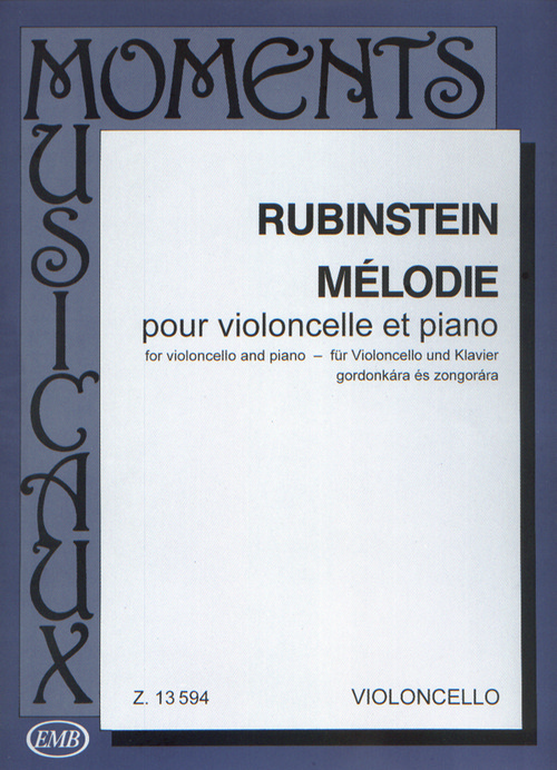 Mélodie, op. 3, nº 1, pour violoncelle et piano