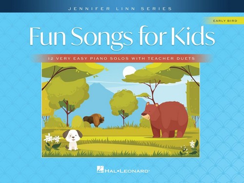 Fun Songs for Kids: 12 Very Easy Piano Solos with Teacher Duets