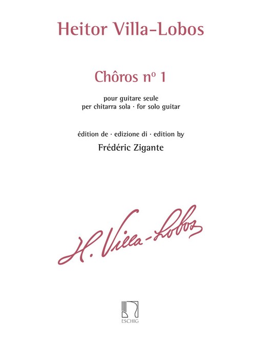 Chôros nº 1, pour guitare seule