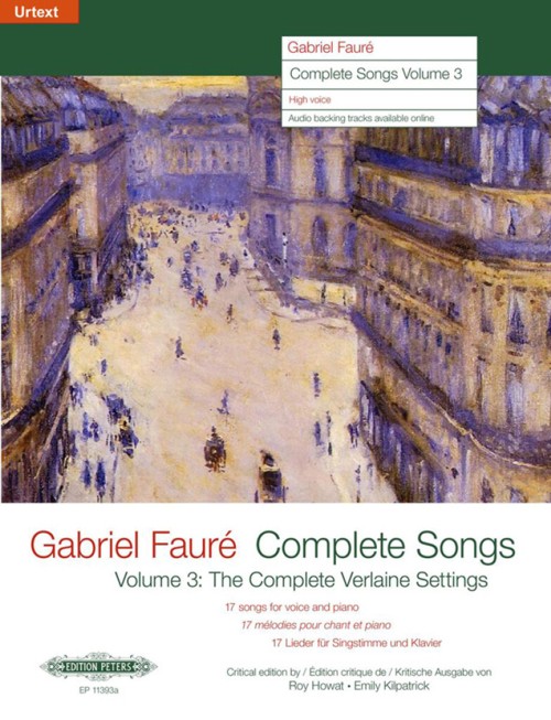 Complete Songs Vol. 3: The Complete Verlaine Settings, High Voice and Piano, Urtext. 9790014117627