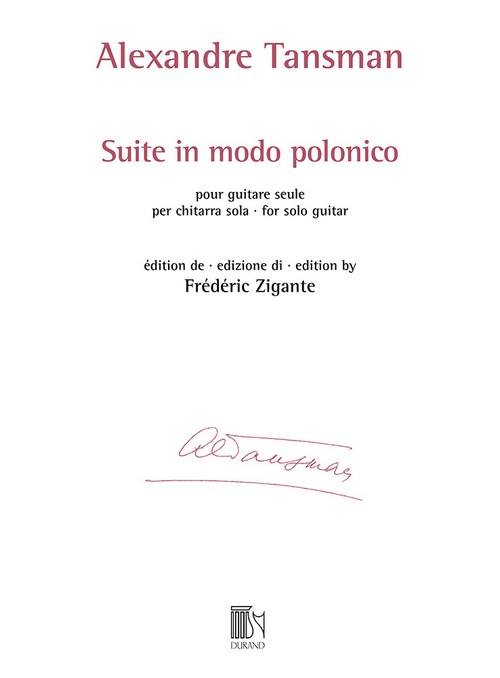 Suite in modo polonico, pour guitare seule