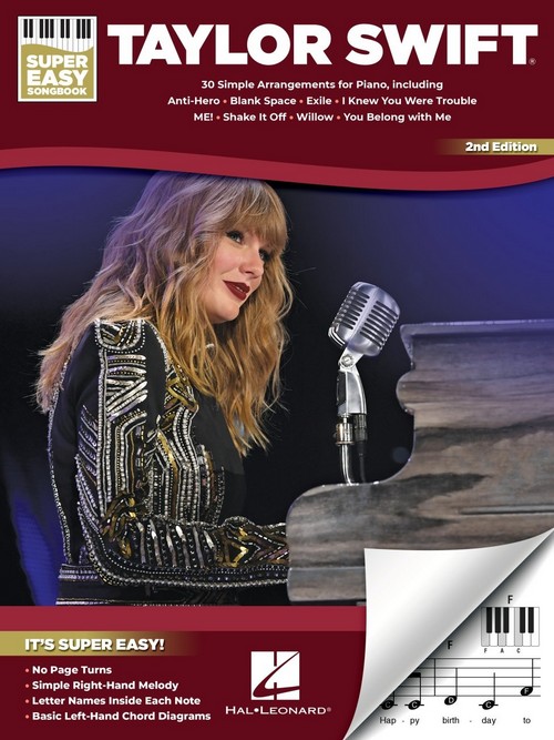 Taylor Swift Super Easy Songbook, 2nd Edition, Vocal and Piano