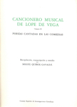 Cancionero musical de Lope de Vega. Vol III: Poesías cantadas en comedias. 9788400071066