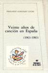 20 años de canción en España (1963-1983). 9788486587611