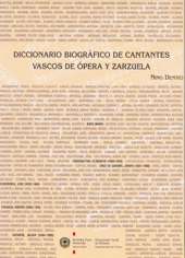 Diccionario Biográfico de Cantantes Vascos de Ópera y Zarzuela