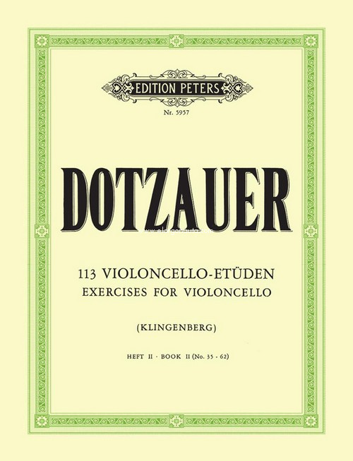 113 Exercises por Violoncello, Book II (Nos. 35-62)