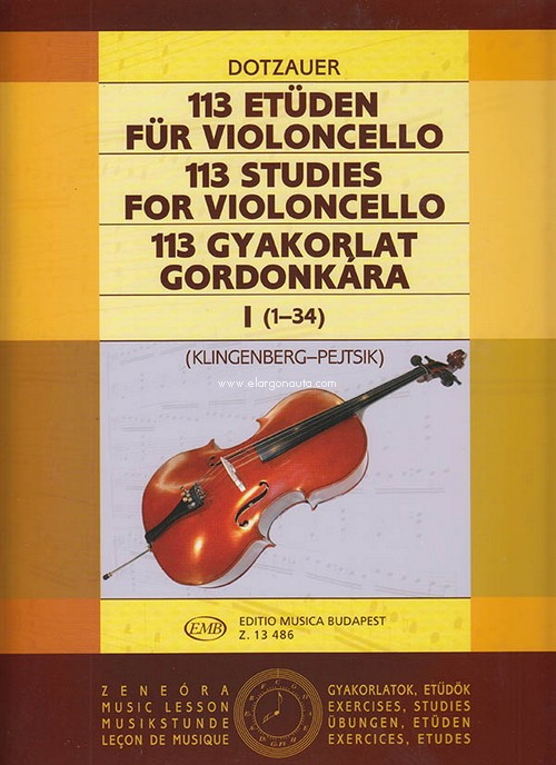 Libro I (1-34) - 113 Estudios para violonchelo