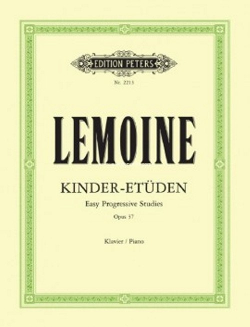 Kinder-Etüden: Easy Progressive Studies Op. 37, Piano