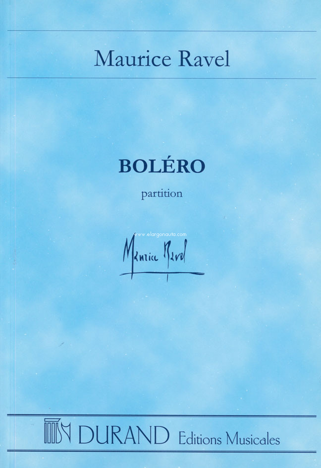 Bolero, partition