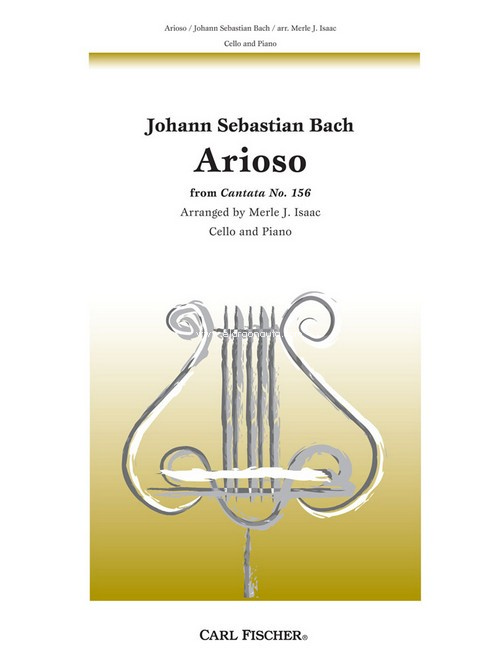 Arioso from 'Cantata No 156', Violoncello Solo and Piano. 9780825827174