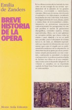 Breve historia de la ópera. 9789800106020