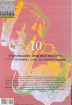 12 Notas preliminares, nº 10: Improvisación, crear en el momento. 18319