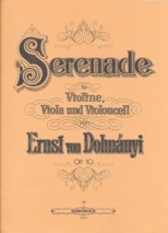 Serenade, op. 10  für Streichtrio (violin, viola, cello). 9790012030959