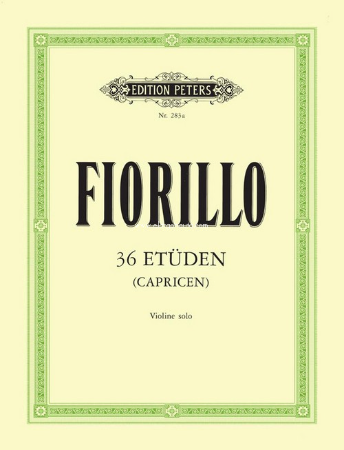 36 Etüden (capricen), violine solo