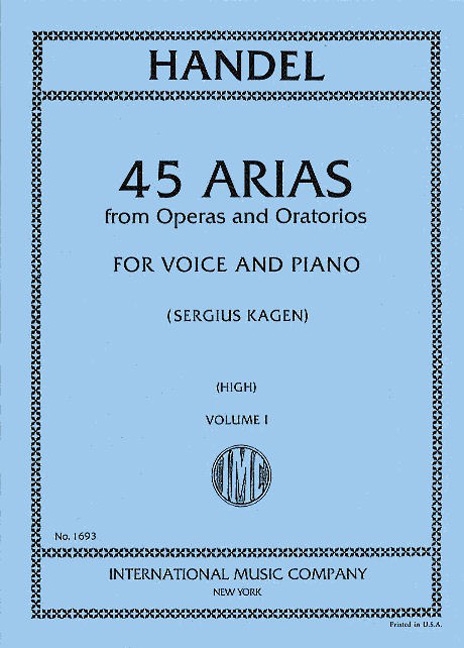 45 Arias from Operas and Oratorios, Vol. 1, High Voice and Piano. 9790220413131