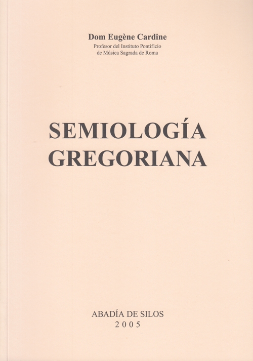 Semiología gregoriana. 9788430073443