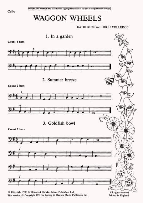 Waggon Wheels, Cello Part. 19579