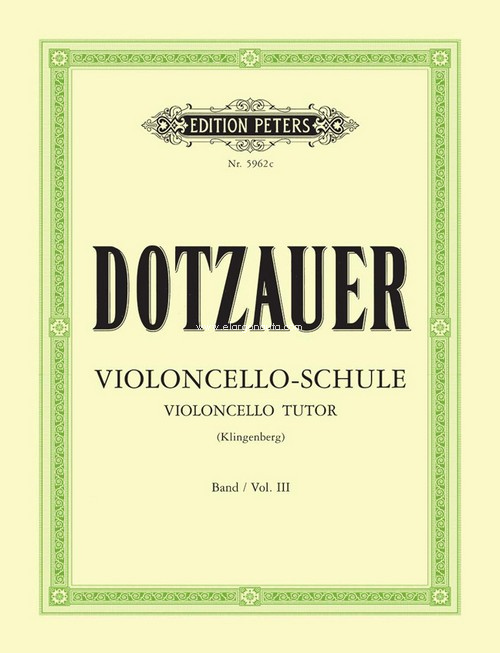 Violoncello-Schule, vol. III: Die übrigen Lagen