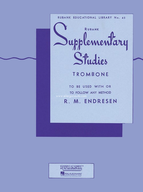 Suplementary Studies, trombone, to be used with or to follow any method