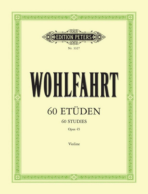 60 Etüden = 60 Studies, opus 45, para violín