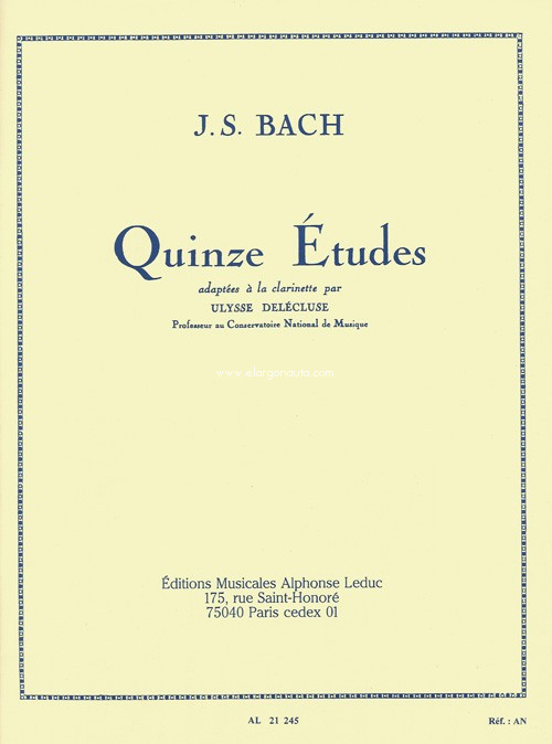 Quinze Études adaptées à la clarinette. 20954