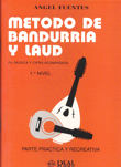 Método de bandurria y laúd por música y cifra acompasada, nivel 1, parte práctica y recreativa