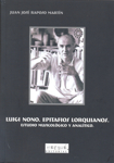 Luigi Nono: Epitafios Lorquianos. Estudio musicológico y analítico. 9788496620360