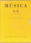 Música, 1-5, edición facsímil